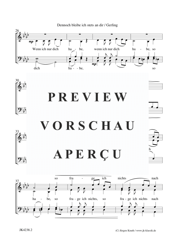 gallery: Dennoch bleibe ich stets an dir, , Gemischter Chor