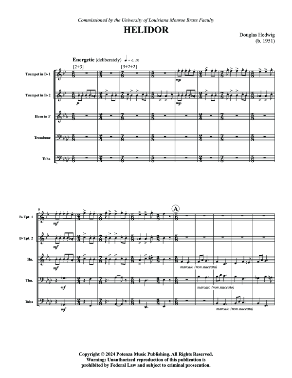 Produktgalerie: Seite 1 von 11 Heliodor, , (Blechbläser Quintett)