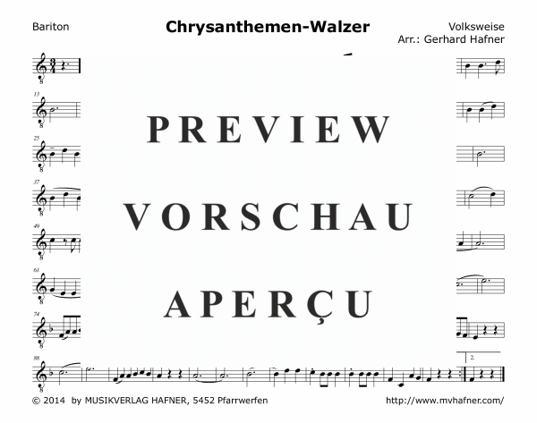 Product gallery: Page 11 of 11 Chrysanthemen-Walzer, , (woodwind and brass)