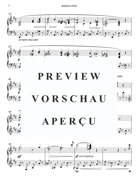 Produktgalerie: Seite 9 von 11 Ballade D-Moll - aus Soirées musicales op. 6 Nr. 4, , Klavier Solo