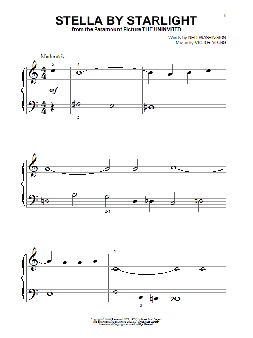 Produktgalerie: Seite 1 von 1 Stella By Starlight, Victor Young, Klavier