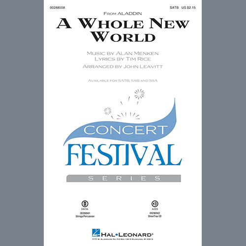 Product picture to: A Whole New World (from Aladdin) (arr. John Leavitt)