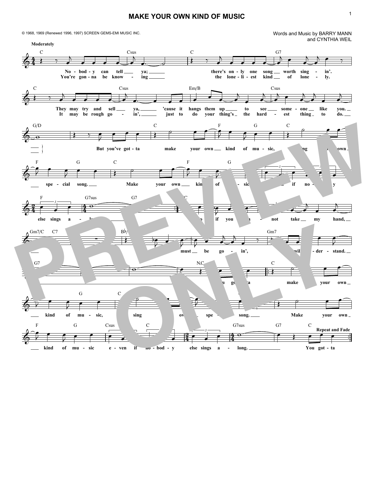 Product picture to: Make Your Own Kind Of Music