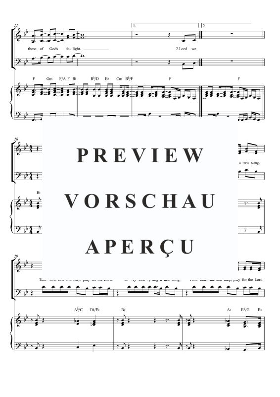 gallery: A New Song (Psalm 149), , Gemischter Chor SAB und Klavier