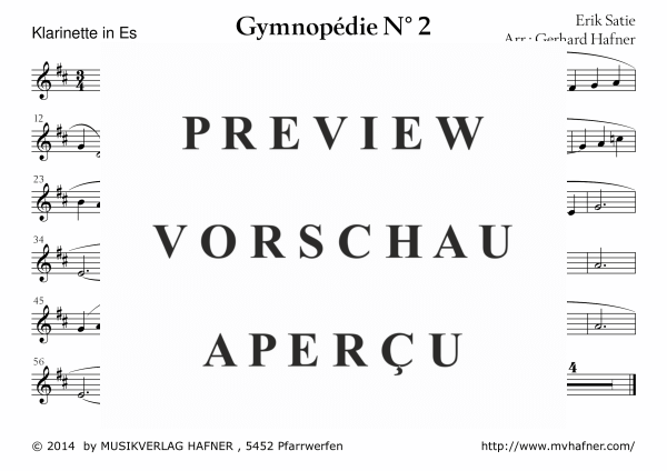 Product gallery: Page 10 of 11 Gymnopedie No. 2, , (large wind orchestra)