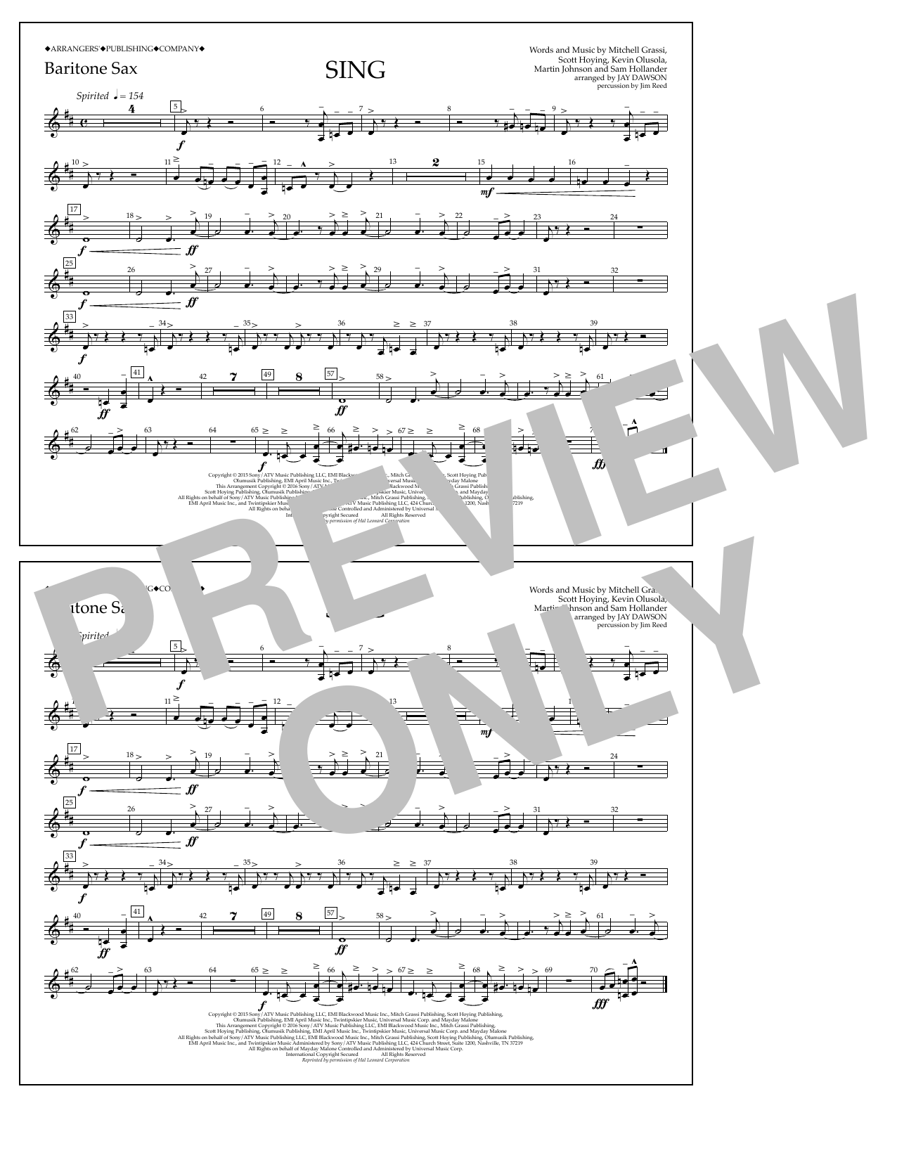 Product picture to: Sing - Baritone Sax