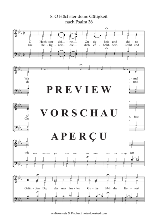 Product gallery: Page 2 of 3 O Höchster deine Gütigkeit , , (mixed choir)