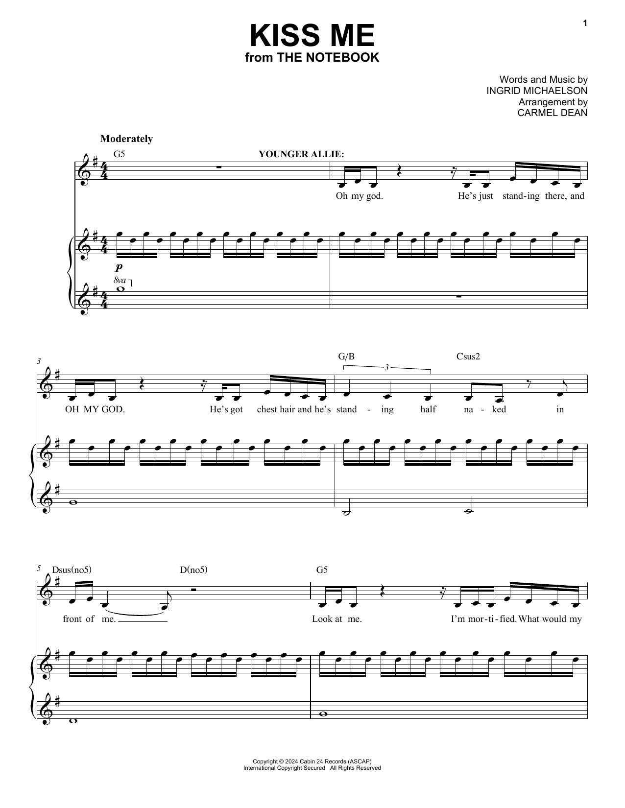 Produktbild zu: Kiss Me (from The Notebook)