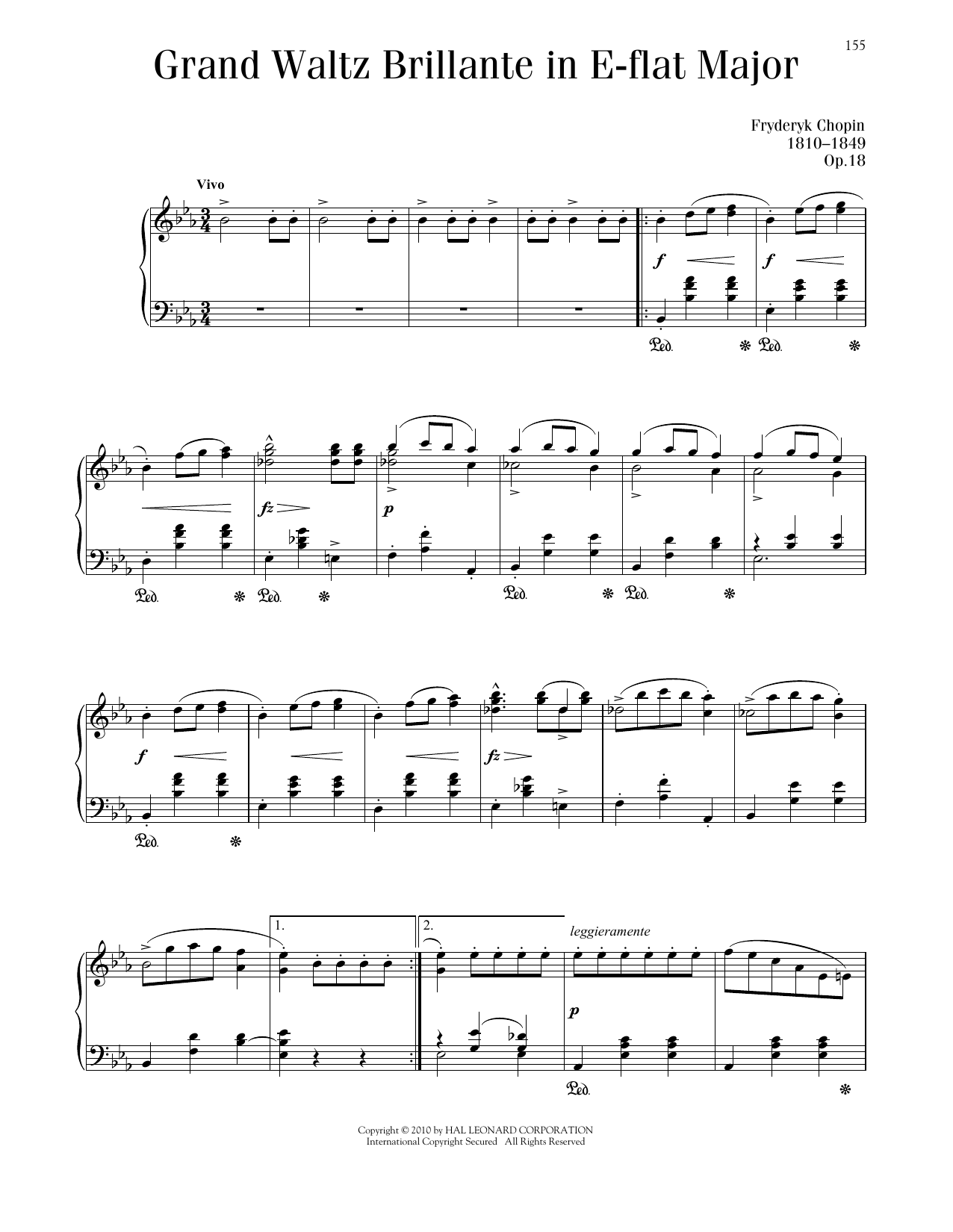 Product picture to: Waltz No. 1, Op. 18