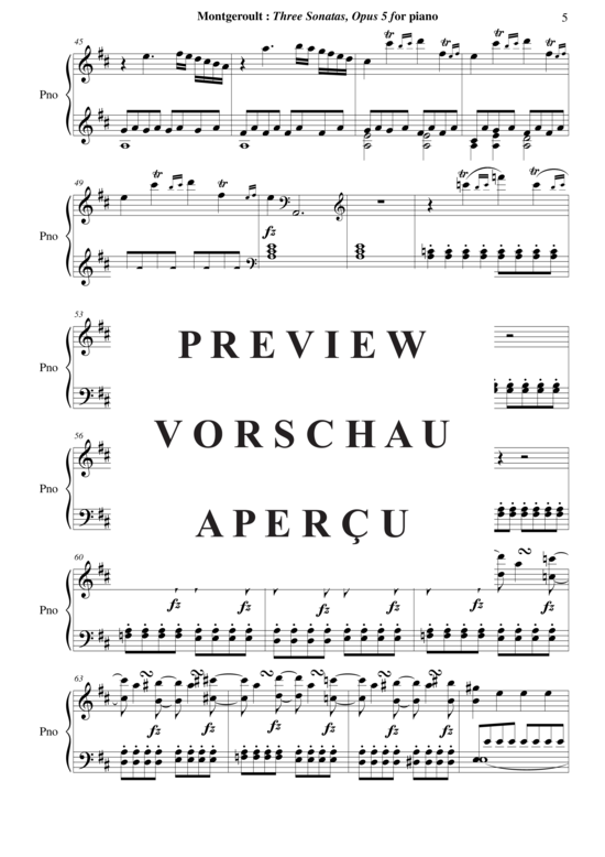 Product gallery: Page 6 of 21 Three Sonatas, Opus 5 , Horvath, Nicolas, Piano Solo