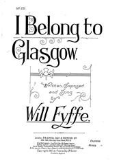 cover: I Belong To Glasgow, Will Fyffe