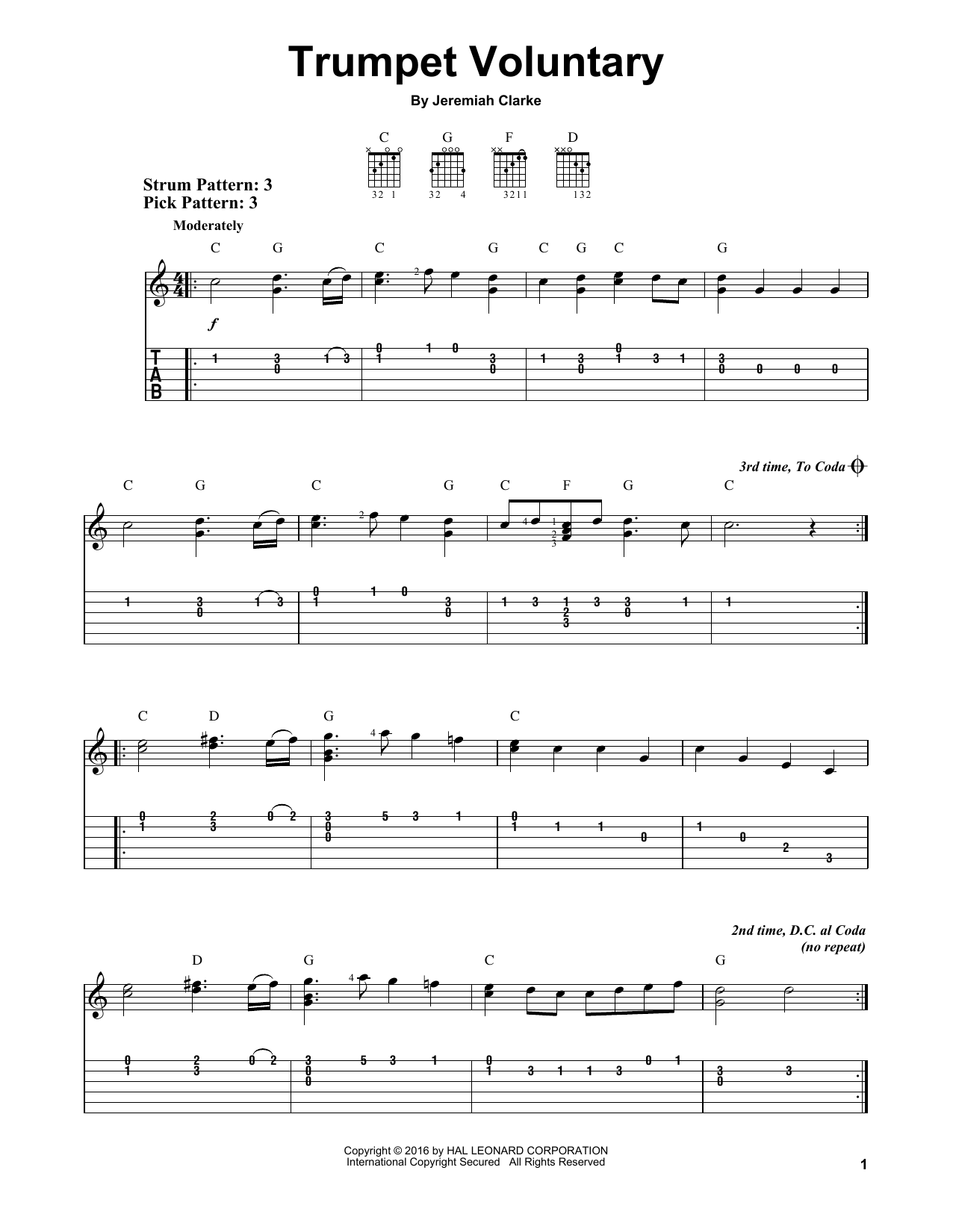 Product gallery: Page 1 of 1 Trumpet Voluntary, Jeremiah Clarke