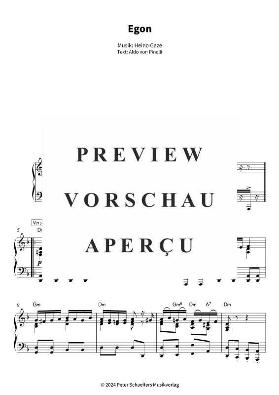Produktgalerie: Seite 4 von 6 Egon, Friedel Hensch & Die Cypres, Klavier Solo