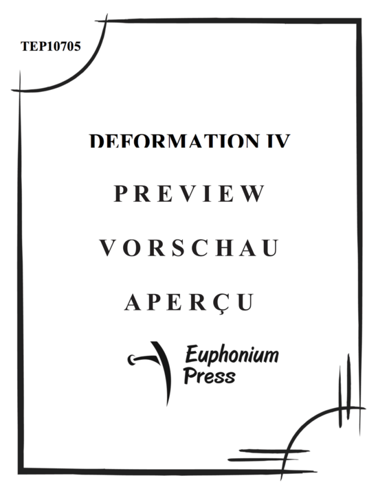 Produktgalerie: Seite 2 von 21 Deformation IV , , (Tuba + Klavier)