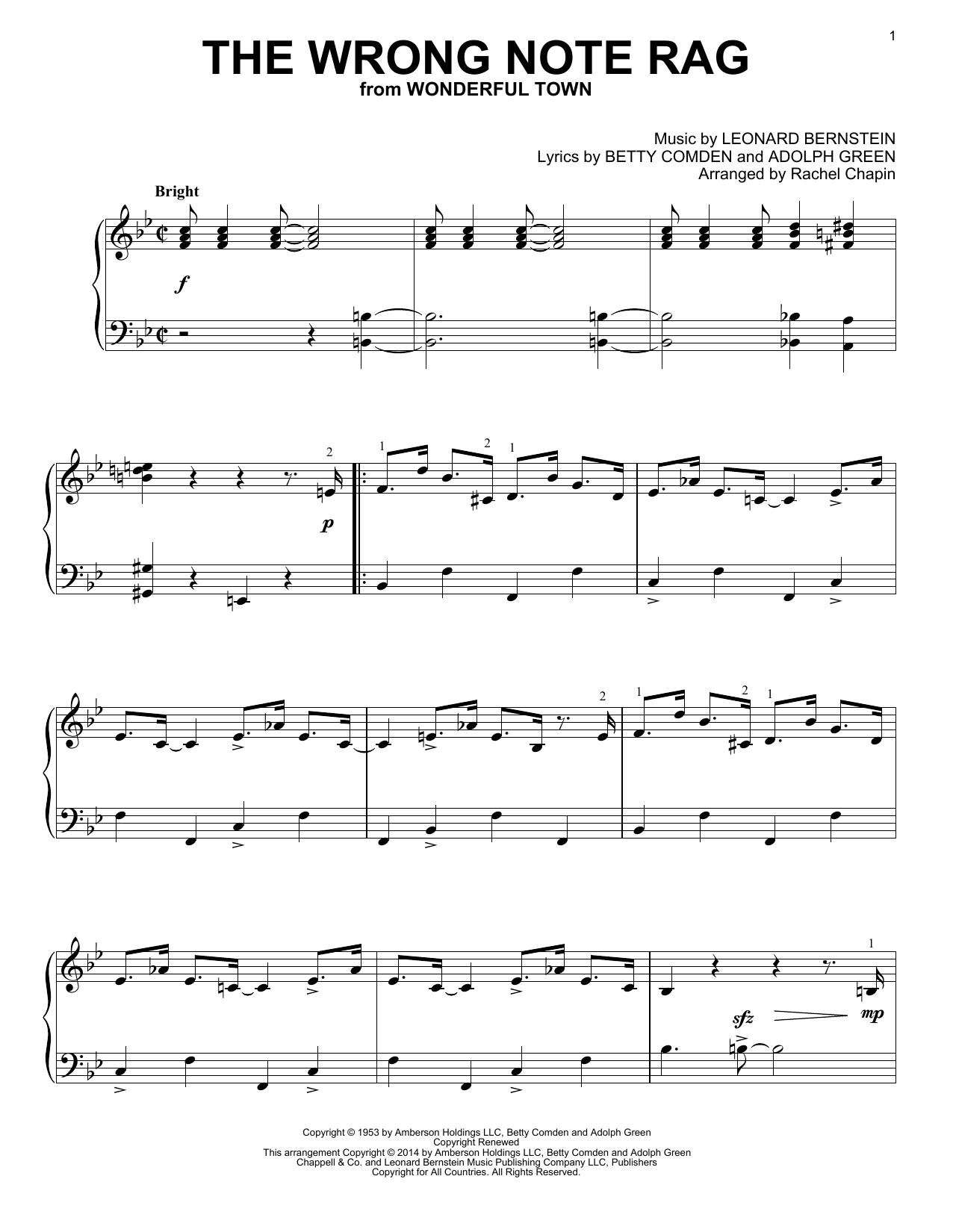 Produktbild zu: The Wrong Note Rag