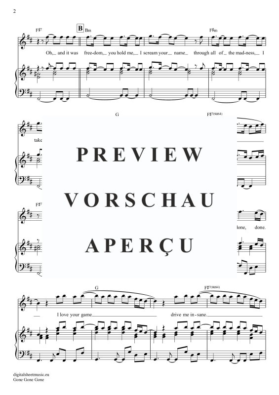 Produktgalerie: Seite 10 von 11 Gone Gone Gone, Guetta, David Swims, Teddy Tones And I, Klavier, Gesang & Akkorde