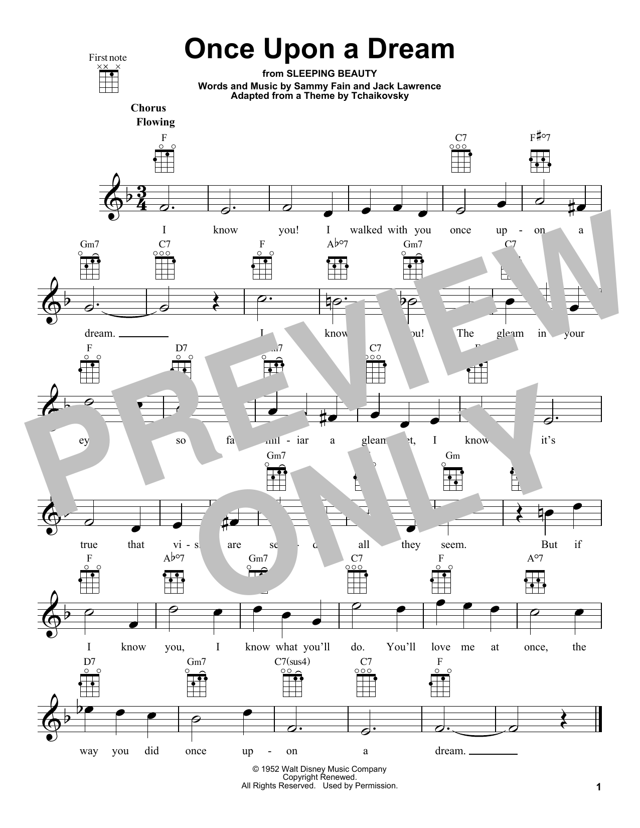 Product gallery: Page 1 of 1 Once Upon A Dream, Sammy Fain