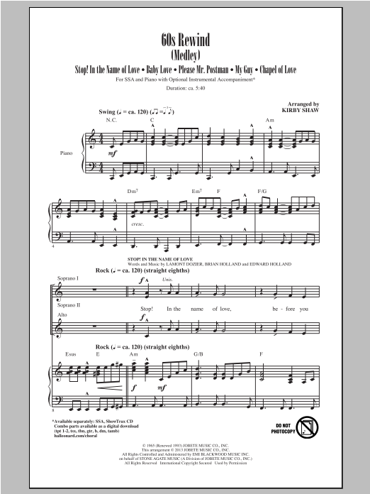 Produktgalerie: Seite 1 von 1 60s Rewind, Kirby Shaw, Chor