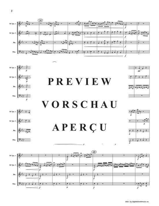 Produktgalerie: Seite 3 von 21 9 Voluntaries, , (2xTrompete in B, Horn in F, Posaune)