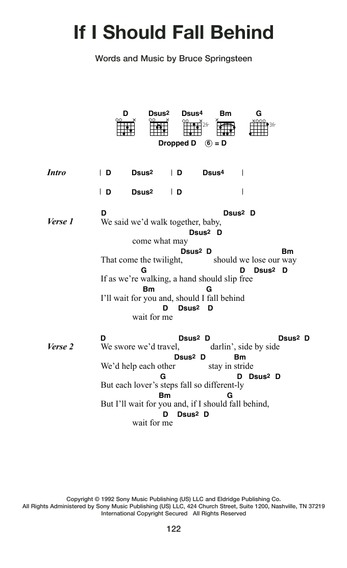 Produktgalerie: Seite 1 von 1 If I Should Fall Behind, Bruce Springsteen, Gitarre
