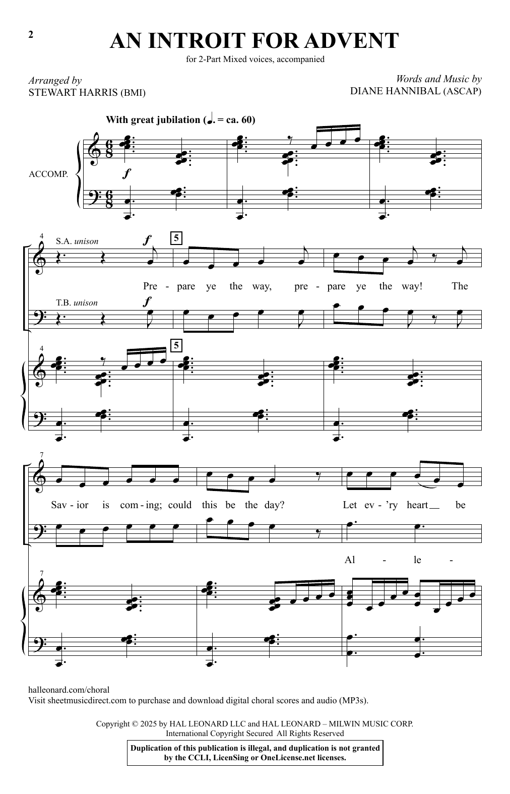 Produktgalerie: Seite 1 von 1 An Introit For Advent (arr. Stewart Harris), Diane Hannibal, Chor