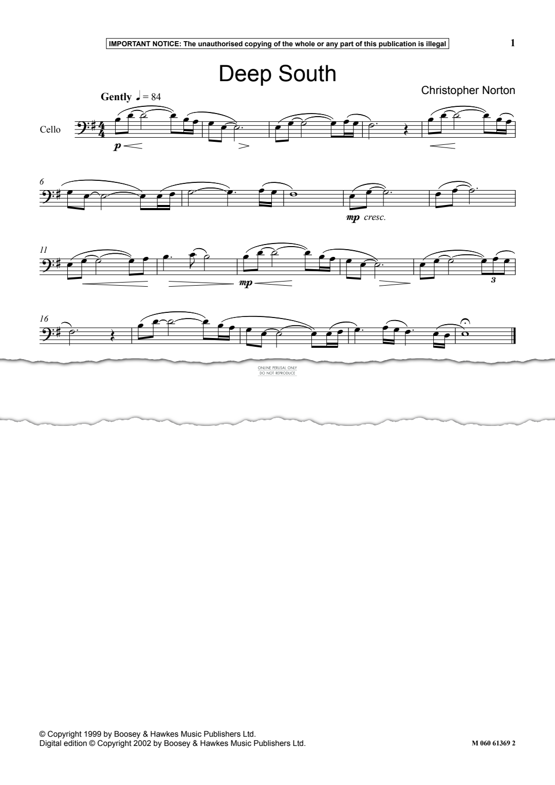 Produktgalerie: Seite 1 von 1 Deep South, Christopher Norton, Klavier, Violoncello