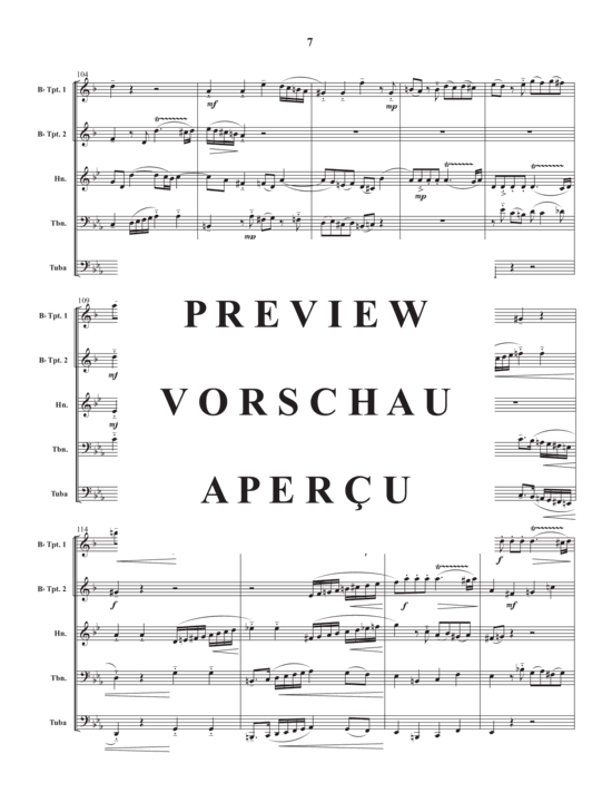 Produktgalerie: Seite 9 von 21 Adagio and Fugue in c minor , , (Blechbläser Quintett)