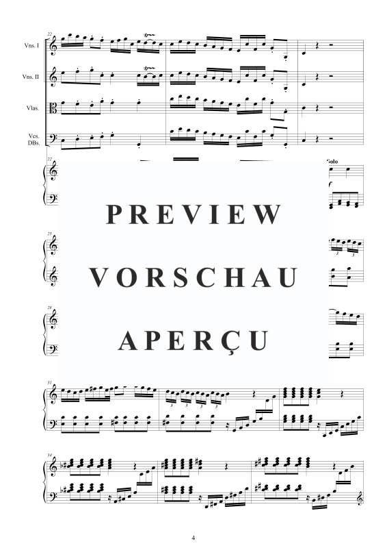 Produktgalerie: Seite 5 von 11 Cembalo Konzert Nr. 2 in C-Dur, , Cembalo und Streichorchester