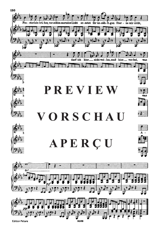 Product gallery: Page 6 of 6 Abschied D.957-7 (Schwanengesang), , High Voice and Piano