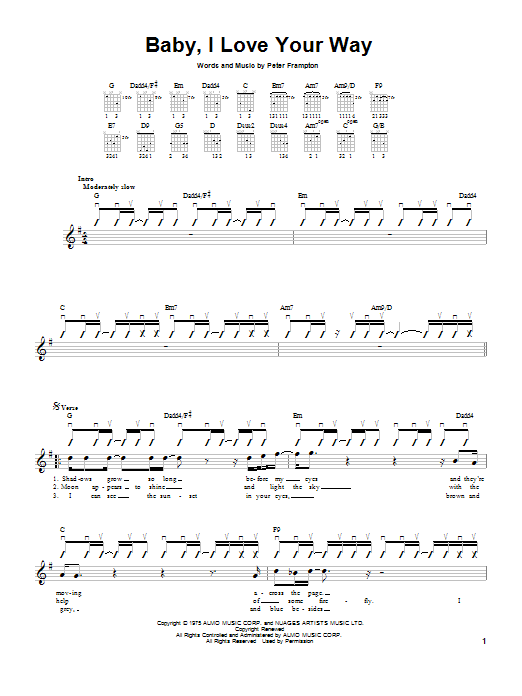 Product gallery: Page 1 of 1 Baby, I Love Your Way, Peter Frampton