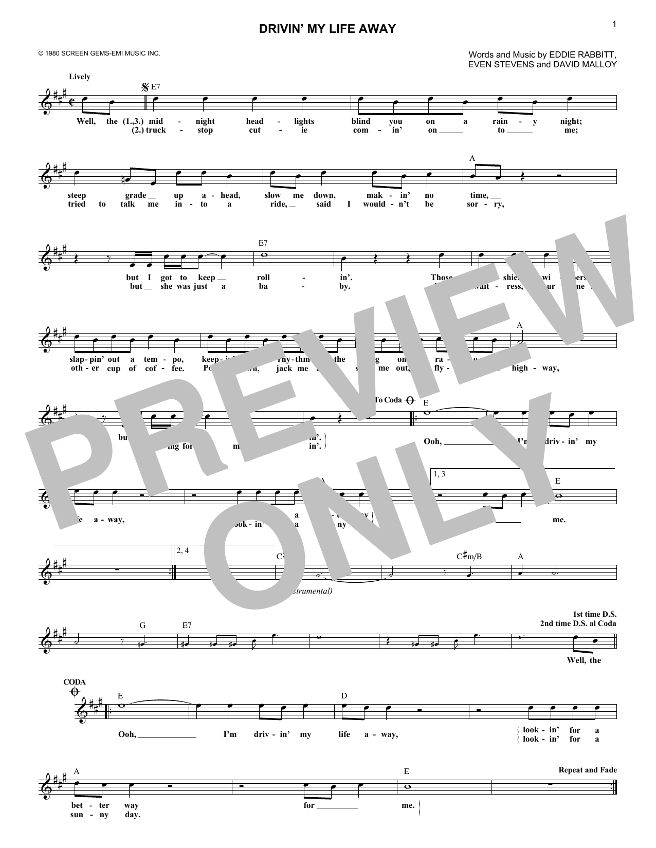Produktbild zu: Drivin' My Life Away