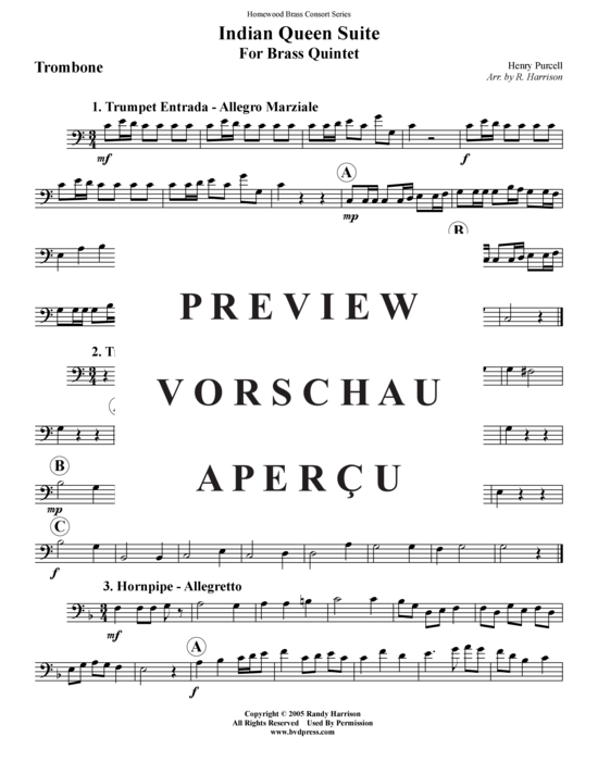 Produktgalerie: Seite 13 von 16 Indian Queen Suite , , (Blechbläserquintett)