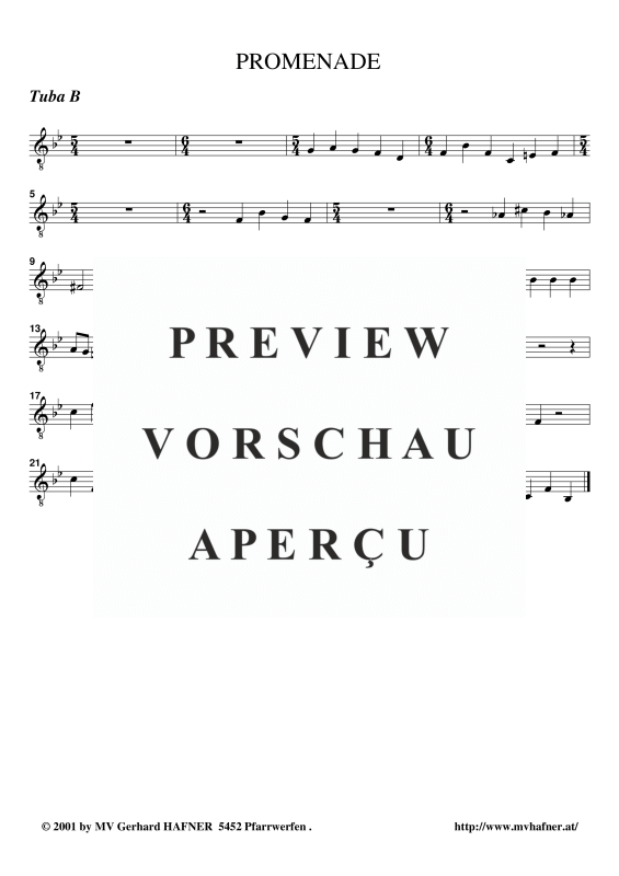 Produktgalerie: Seite 10 von 11 Promenade aus ´Bilder einer Ausstellung´, , (Blechbläser Quintett)
