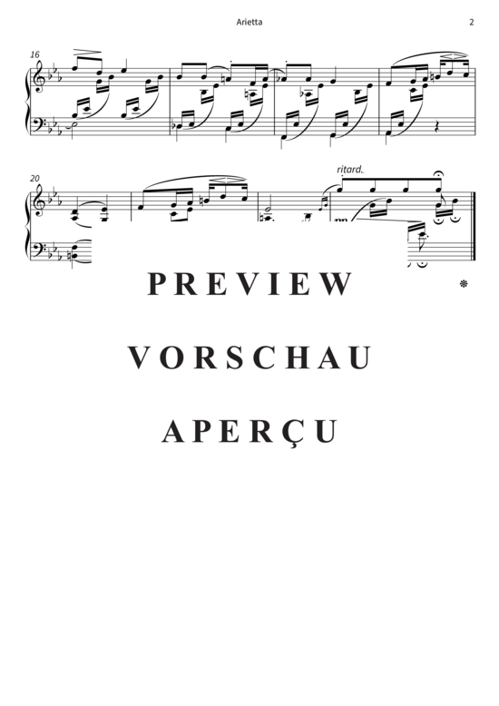 Product gallery: Page 5 of 5 Arietta - Nr. 1 aus Lyrische Stücke, Buch 1, op. 12 , , Piano Solo