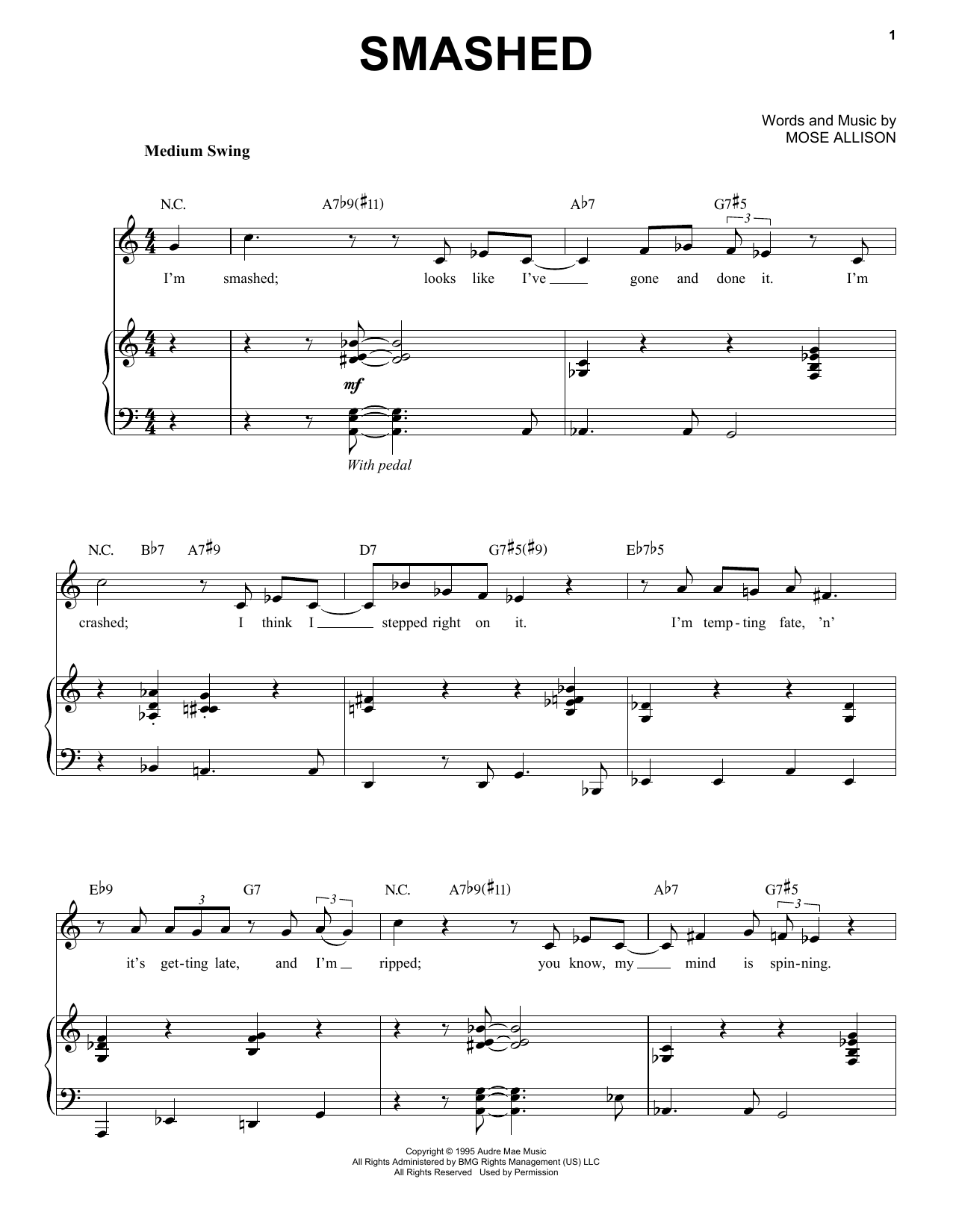 Produktgalerie: Seite 1 von 1 Smashed, Mose Allison, Gesang, Klavier