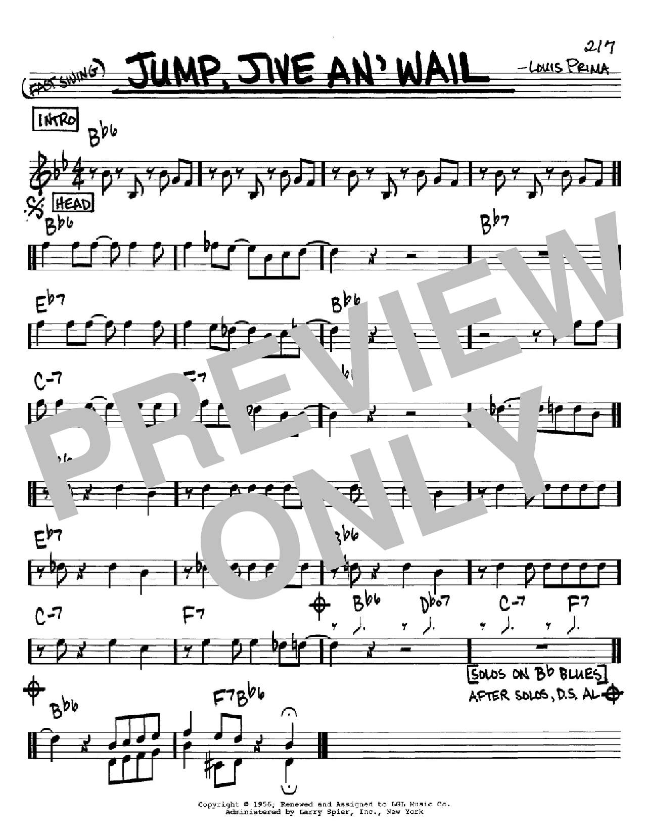 Produktbild zu: Jump, Jive An' Wail