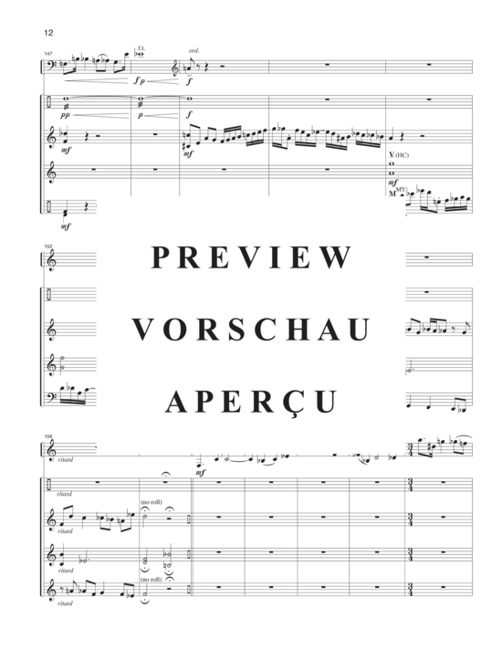 Product gallery: Page 16 of 21 Spectrum , , (bass clarinet solo and 4 percussionists)