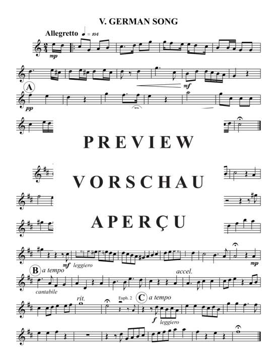 Product gallery: Page 11 of 21 Sechs Lieder, Op. 10 , , (2x Baritone, 2x Tuba)
