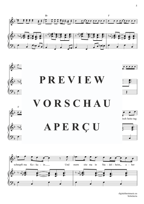 Produktgalerie: Seite 6 von 11 Schickeria, Spider Murphy Gang, Gesang mit Klavierbegleitung