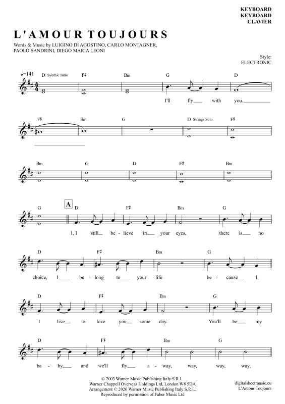 Produktbild zu: L'Amour ToujoursGigi D'Agostino