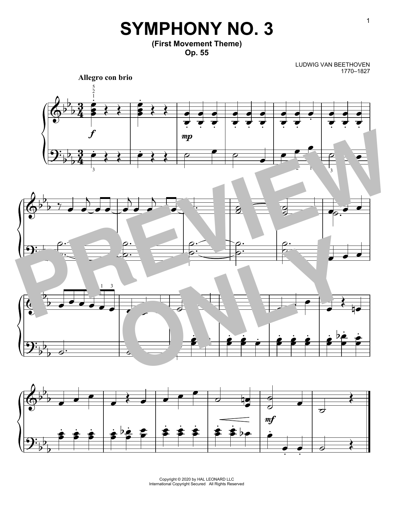Produktbild zu: Symphony No. 3 (First Movement Theme)