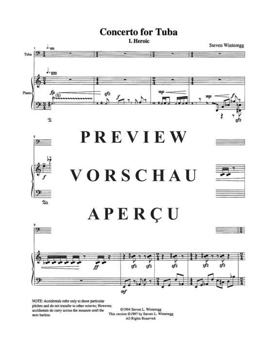 Product gallery: Page 5 of 21 Concerto for Tuba , , (tuba + piano)