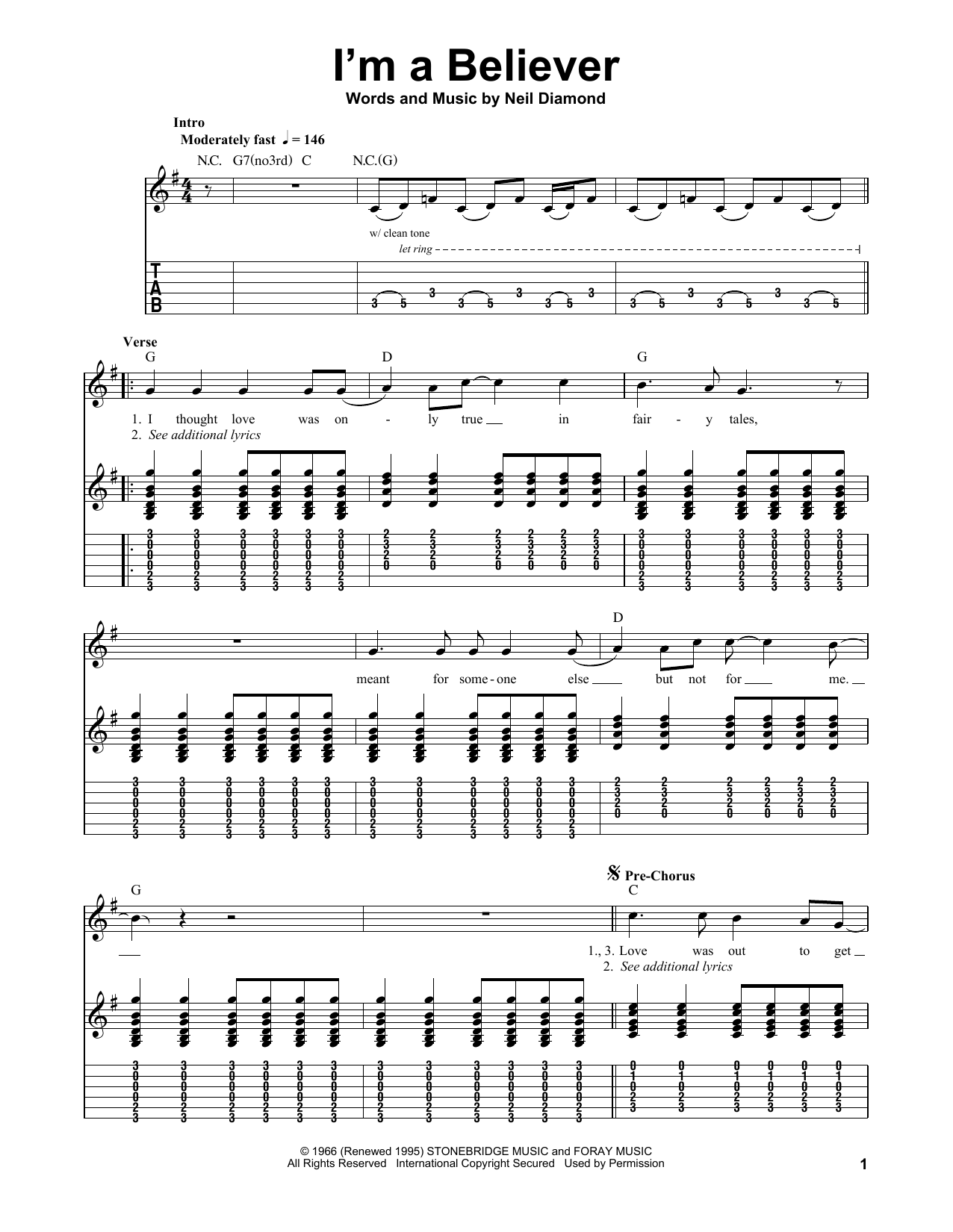 Produktgalerie: Seite 1 von 1 I'm A Believer, The Monkees, Gitarre
