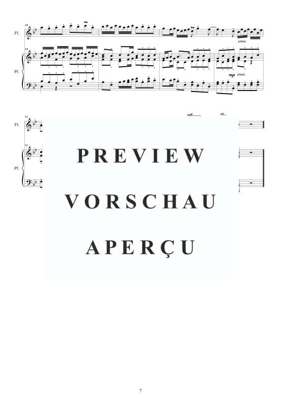 Produktgalerie: Seite 8 von 11 Flute Concerto No.1 in B-Dur Op.5, , Querflöte Solo und Klavier/Cembalo