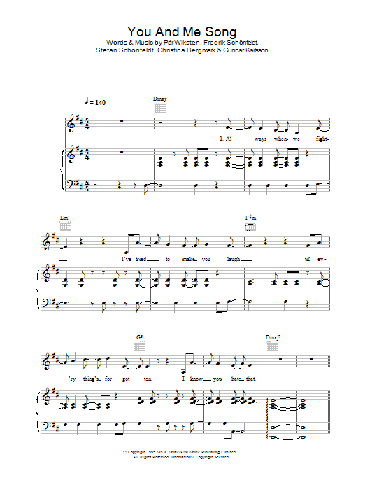 Product picture to: You And Me Song