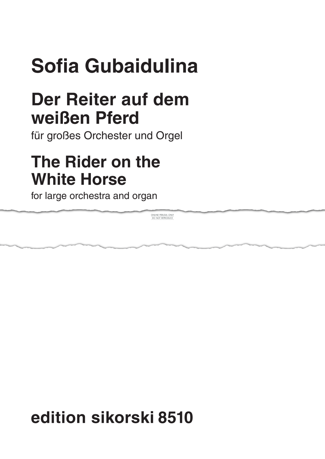 Product picture to: Der Reiter auf dem weißen Pferd