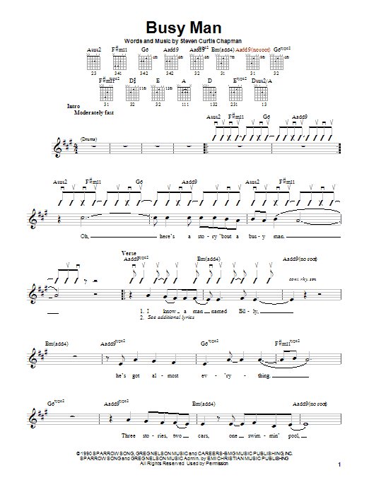 Product gallery: Page 1 of 1 Busy Man, Steven Curtis Chapman