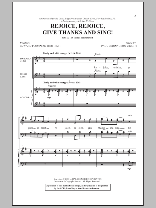 Product picture to: Rejoice, Rejoice, Give Thanks And Sing!