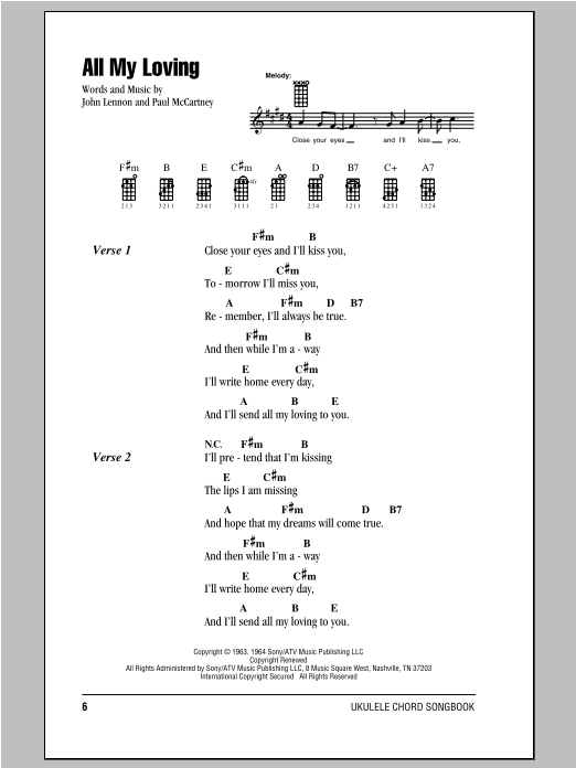Product gallery: Page 1 of 1 All My Loving, The Beatles