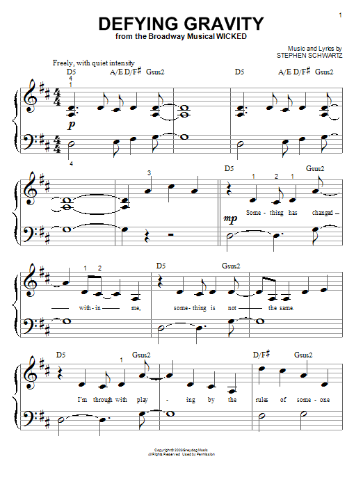 Produktbild zu: Defying Gravity (from Wicked)
